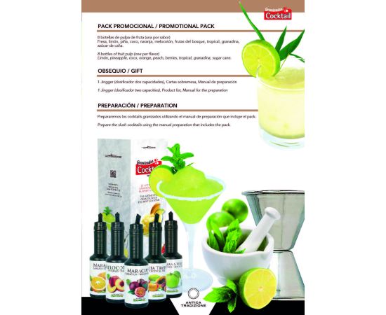 tipos cocktails granizados horeca